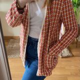Blazer multicolor detalles botones