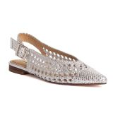 Zapato destalonado rejilla plata corina