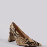 Zapato tacón serpiente