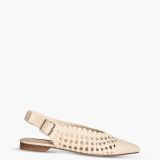 Zapato plano rejilla color beige corina