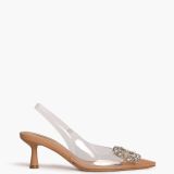 Zapato tacón joya vinilo corina