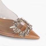 Zapato tacón joya vinilo corina