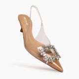 Zapato tacón joya vinilo corina