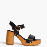 Zapato tacón resina color negro corina
