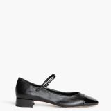 Zapato mary jane negro puntera charol corina