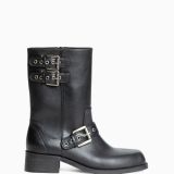 Bota biker negra corina